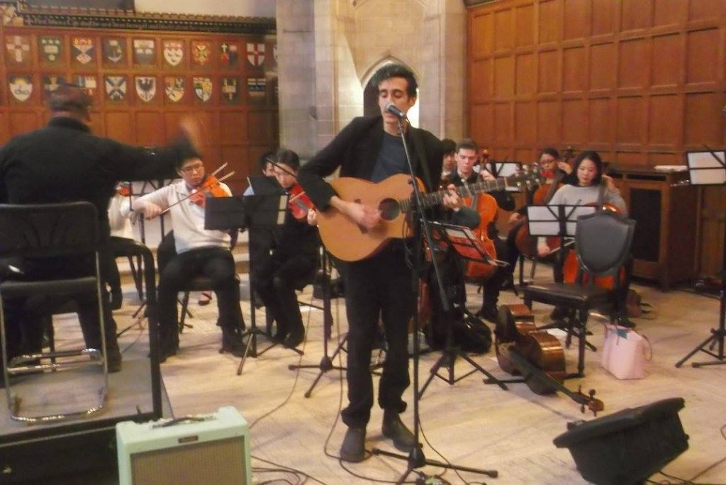 Blaise Alleyne with the Hart House Chamber Strings