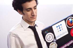 Blaise with his ThinkPad X60